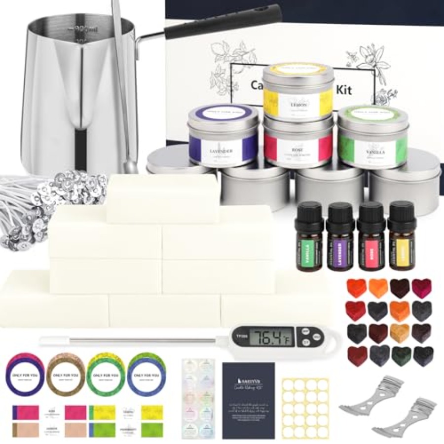 Waxing Kit Home - Home DIY Candle Making Kit, Full