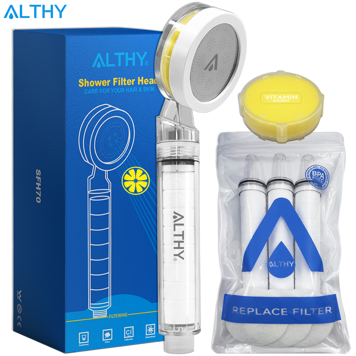 Hair Spa Wellness - ALTHY Vitamin C Handheld Shower Head