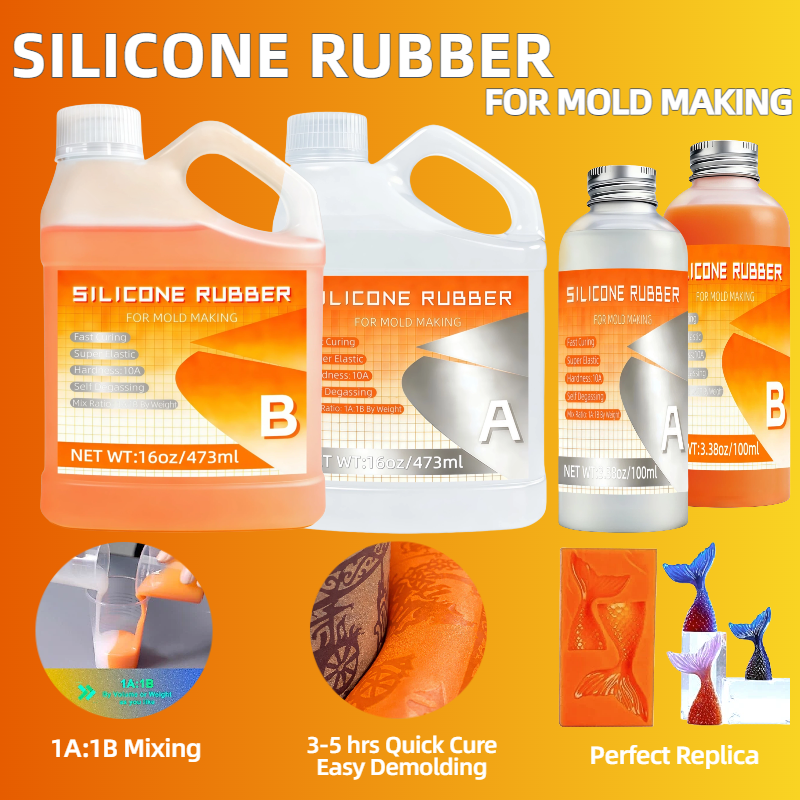 Waxing Kit Home - Beginner Fast-Curing Resin silicone mold Kit