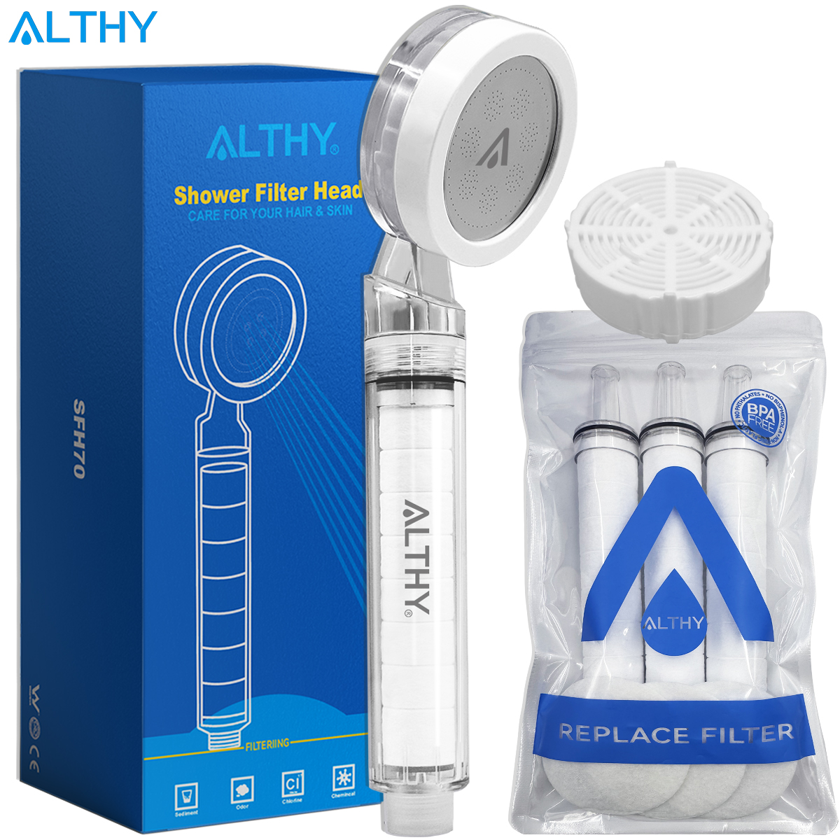 Hair Spa Wellness - ALTHY High Pressure SPA Handheld Shower
