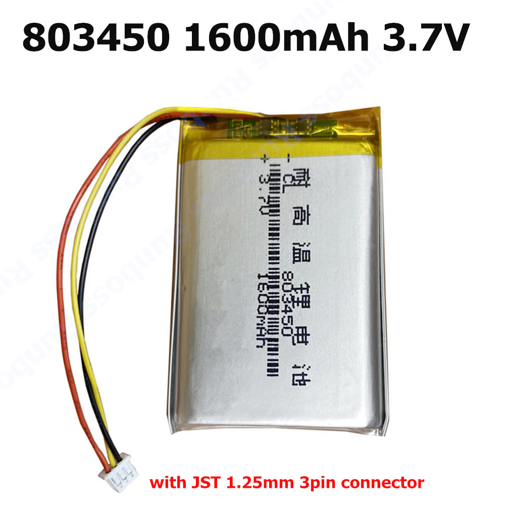 Epilator Wireless - 803450 3.7V 1600mAh Li-Polymer Rechargeable Battery