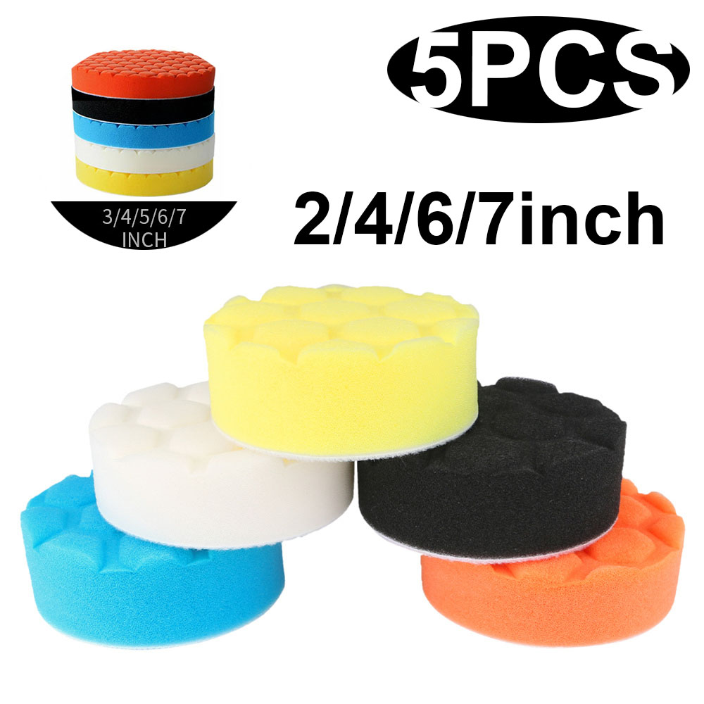 Waxing Kit Home - 3/4/5/6/7inch Car Polishing Pad Kit Set
