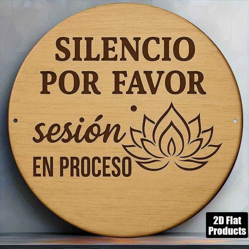 2D Metal Sign Silencio Por Fav - Spa Wellness Yoga recensie en prijs