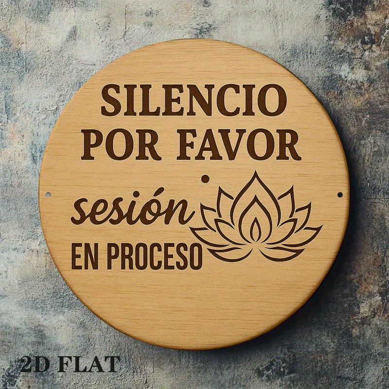 2D Metal Sign Silencio Por Fav - Spa Wellness Yoga recensie en prijs