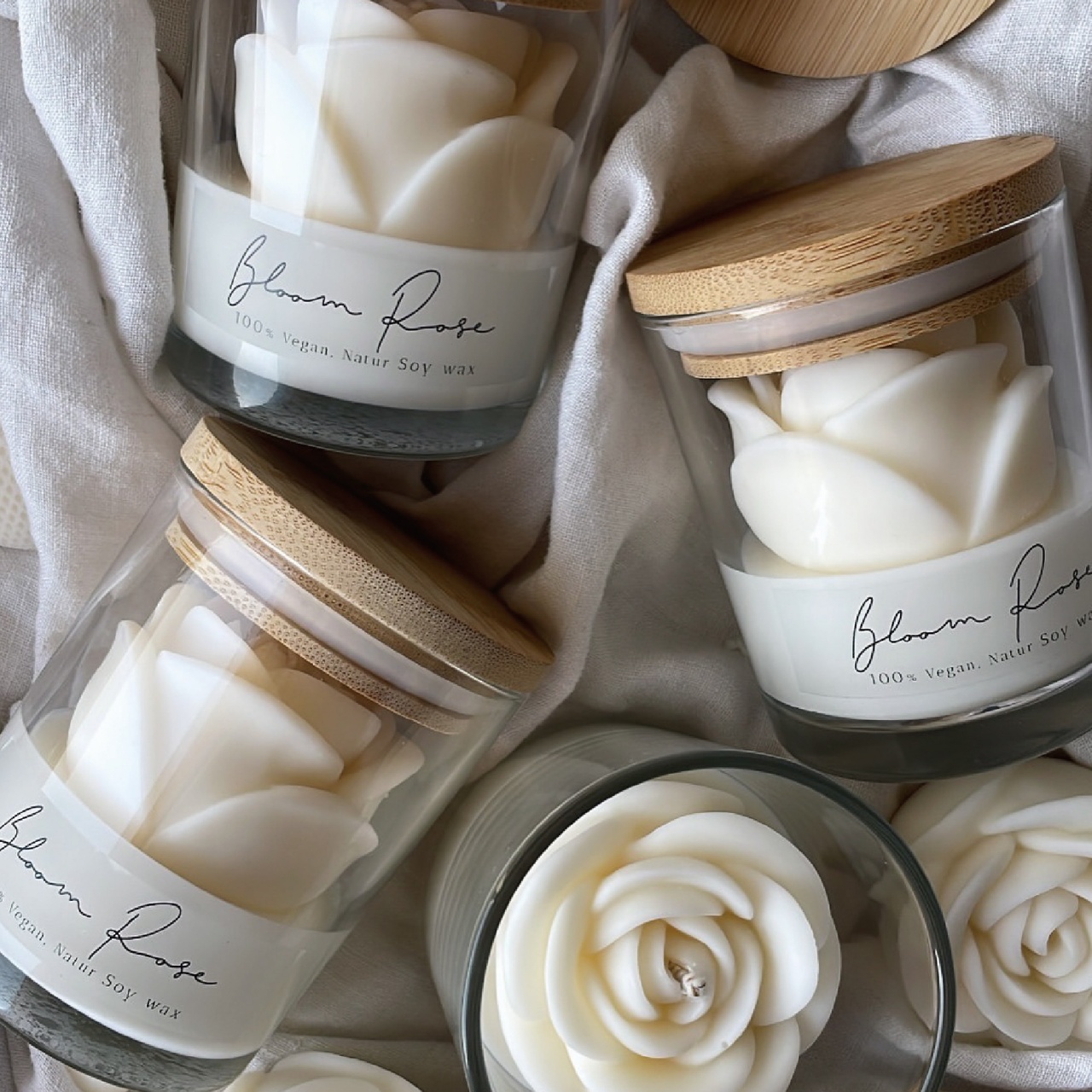 Rose-shaped candles,romantic a - Waxing Kit Home recensie en prijs