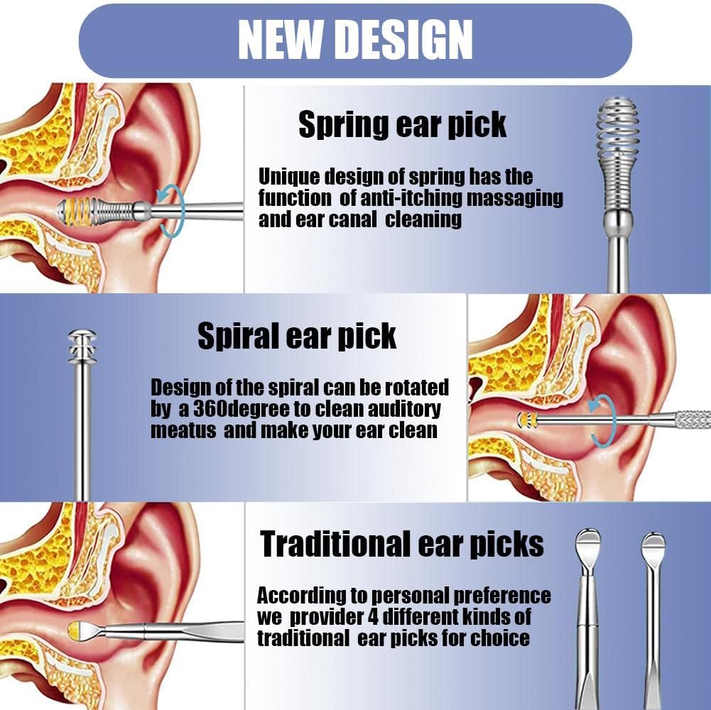 6 Pcs Ear Pick Ear Wax Removal - Waxing Kit Home recensie en prijs