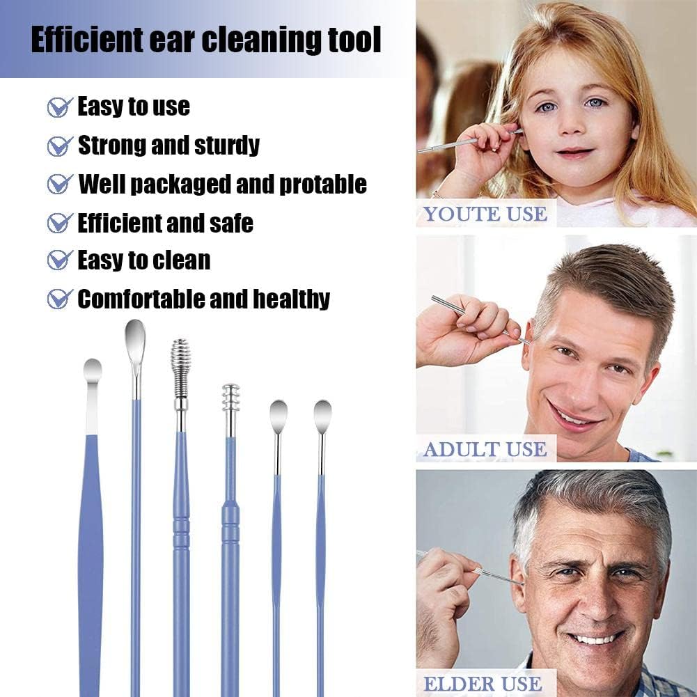 6 Pcs Ear Pick Ear Wax Removal - Waxing Kit Home recensie en prijs