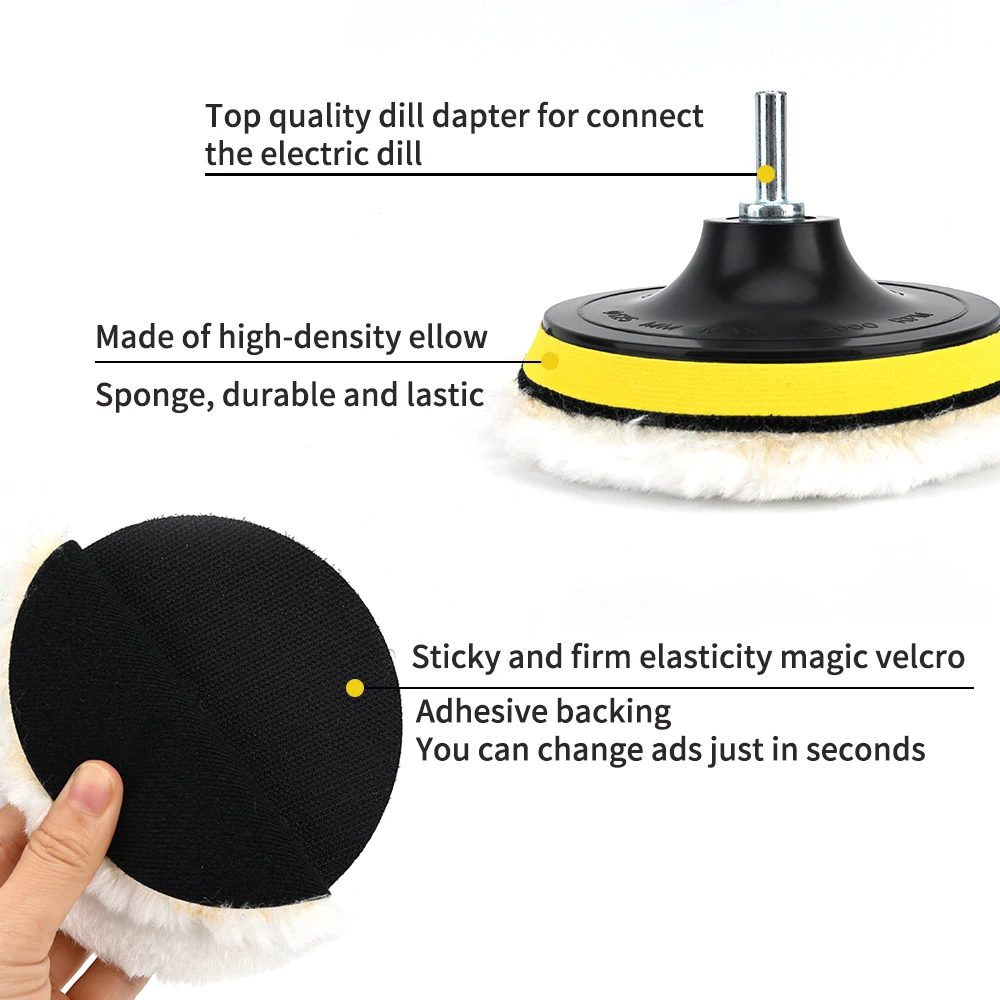 5Pcs 3/4/5/6/7 Inch Car Polish - Waxing Kit Home recensie en prijs